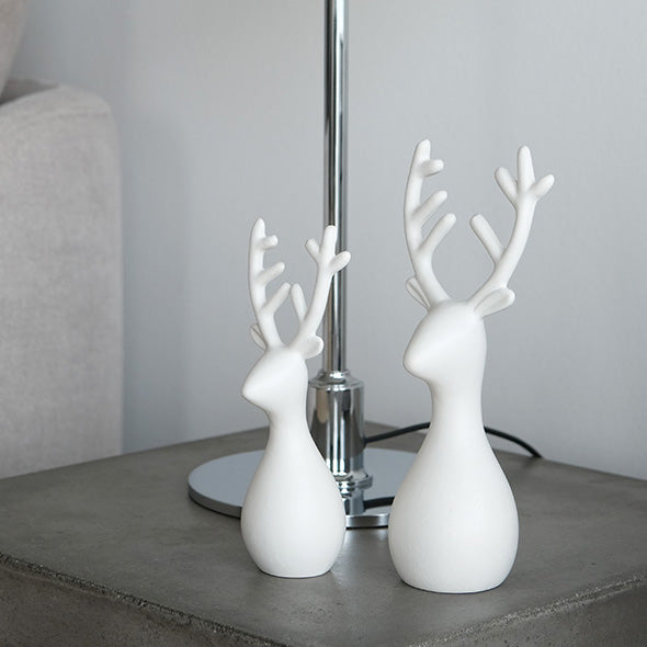 Rentier OOhh 2er Set - weiß