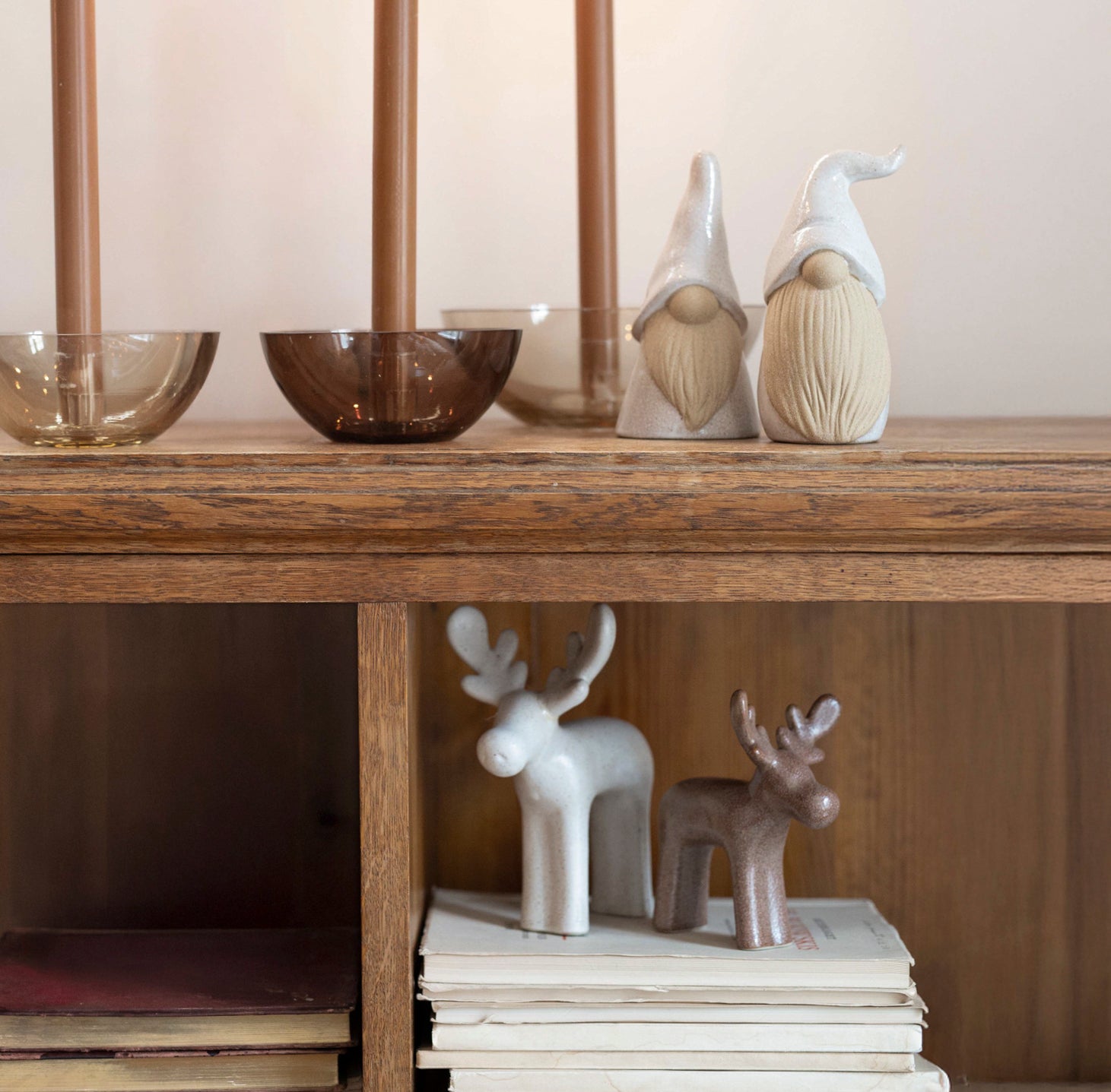 Dekofigur Rentier Malte - natur melange