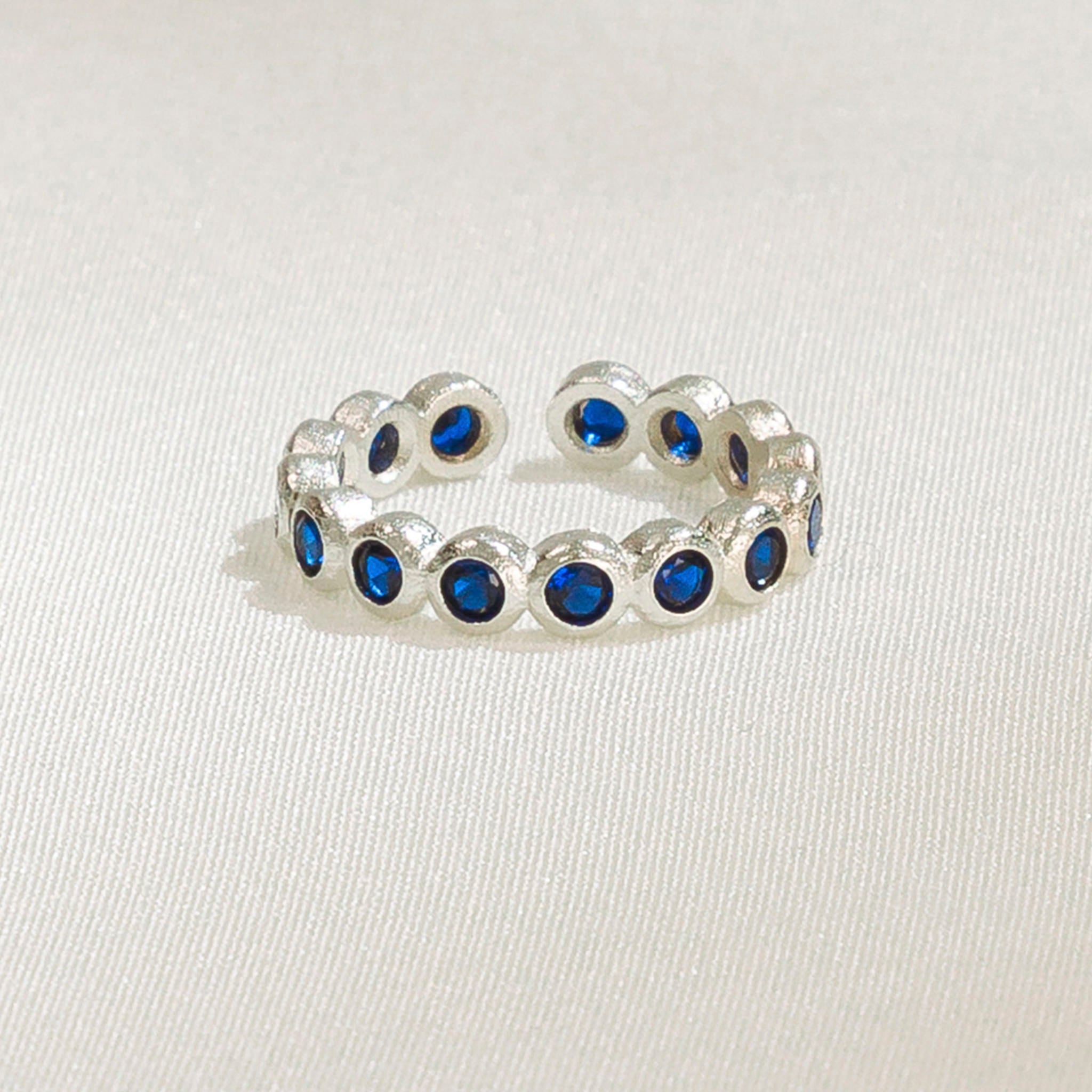 Ring Amelia - silber blau