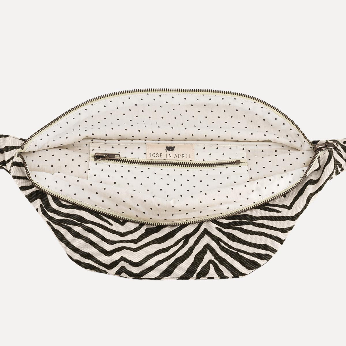 Bauchtasche aus Baumwolle - Zebra