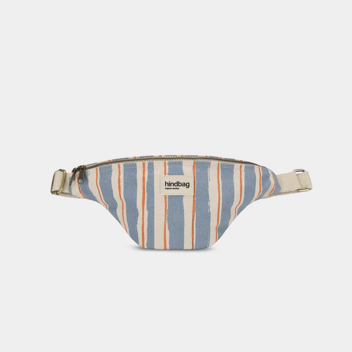 Olivia Bauchtasche - Streifen orange blau