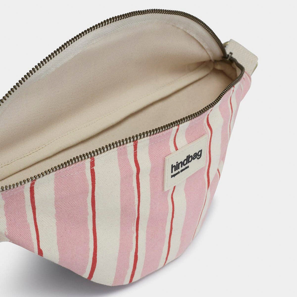 Olivia Bauchtasche - Streifen rot tosa