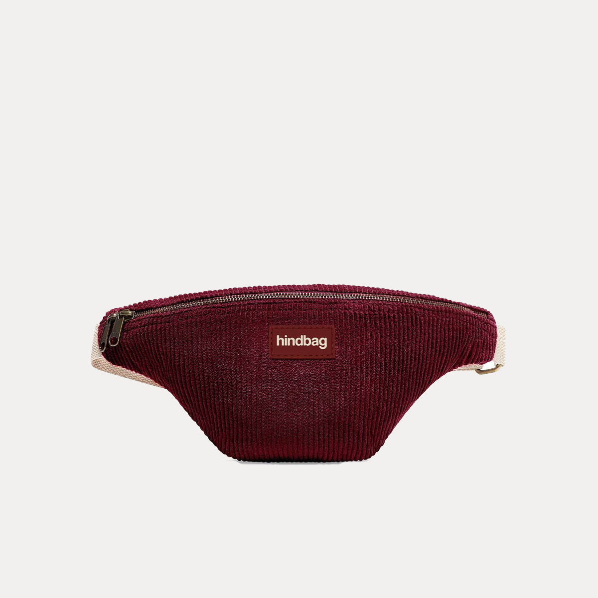 Olivia Bauchtasche - samt bordeaux