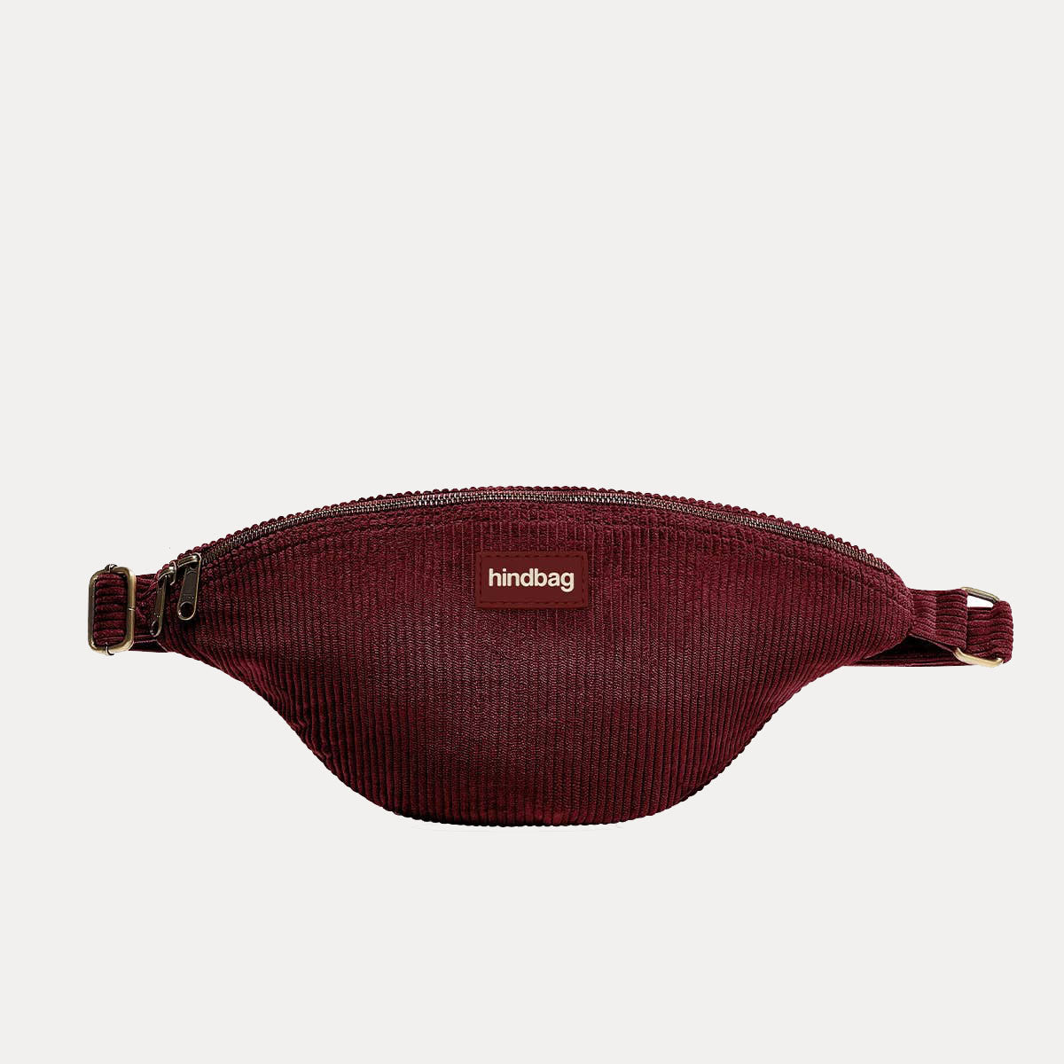 Sasha Bauchtasche - samt bordeaux