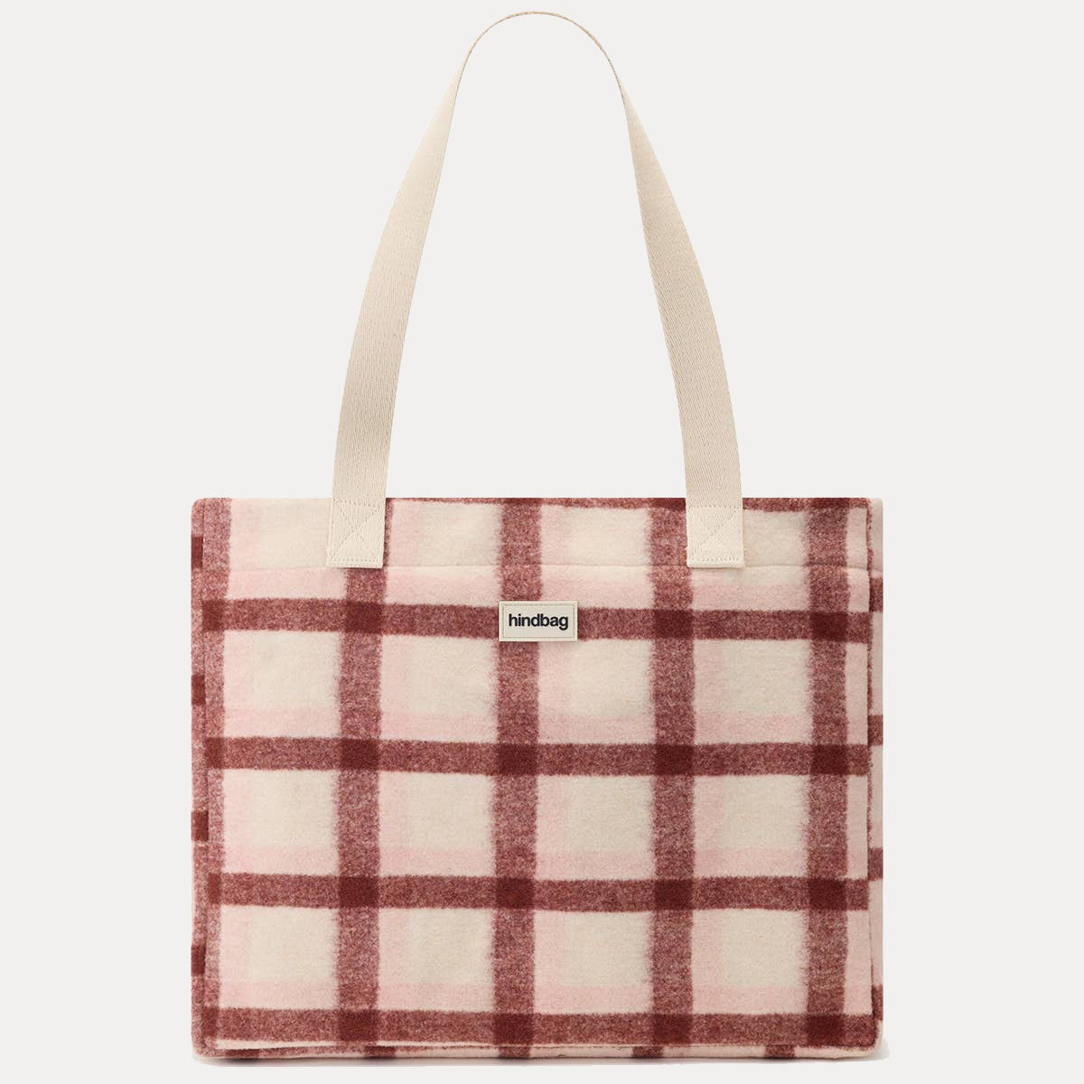 Claude Tragetasche - Tartan rosa rot