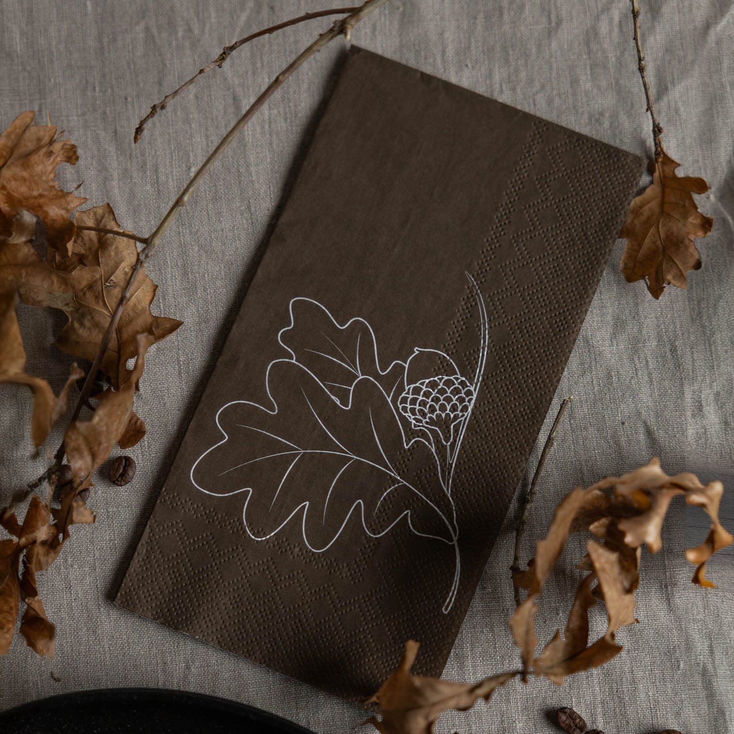 Servietten Ekollon - braun