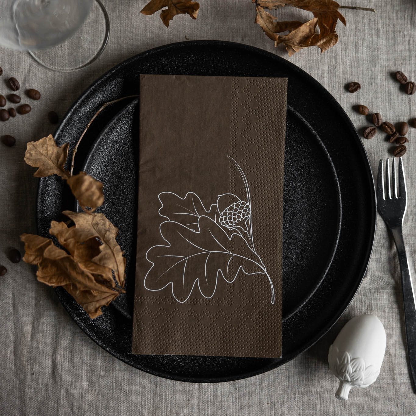 Servietten Ekollon - braun