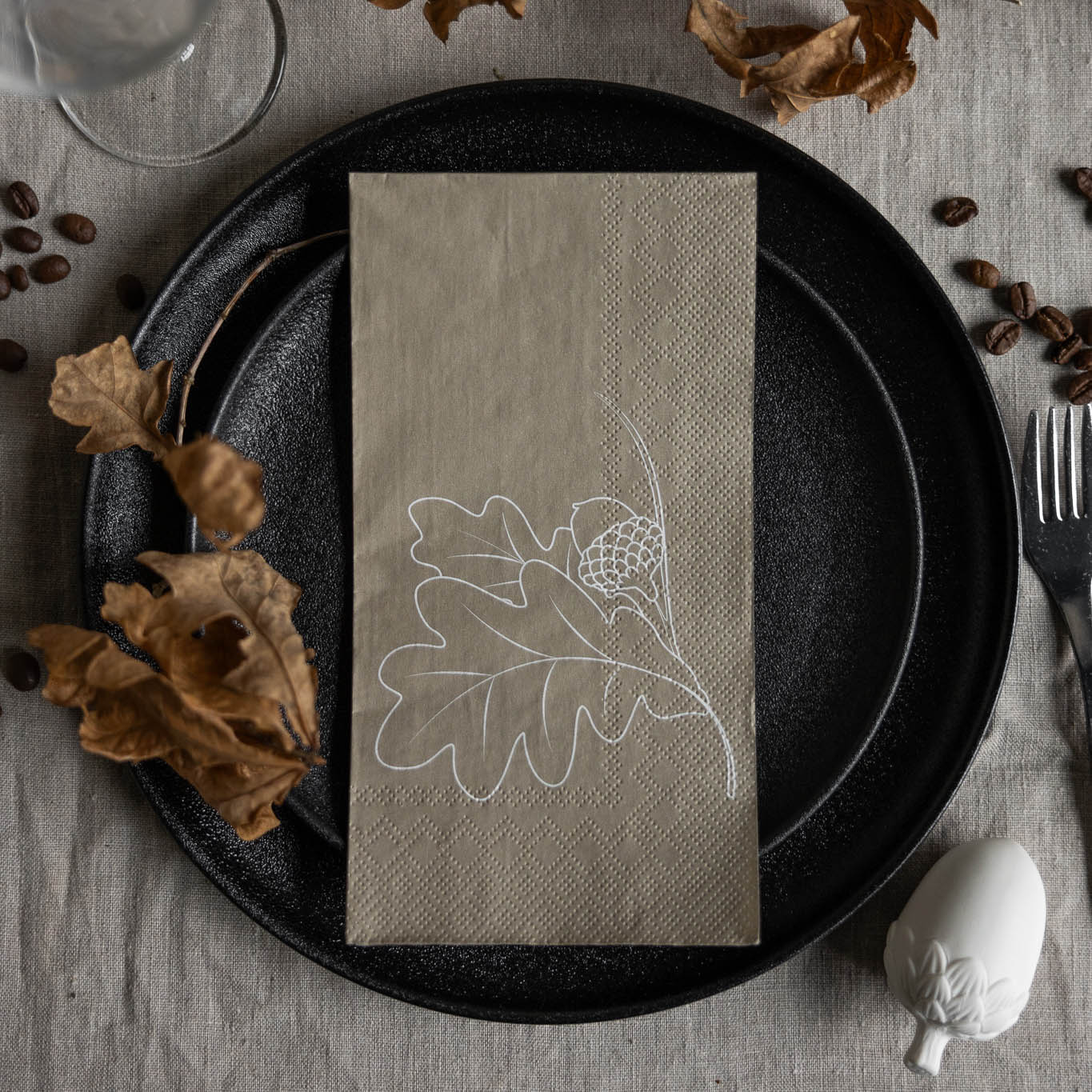 Servietten Ekollon - greige