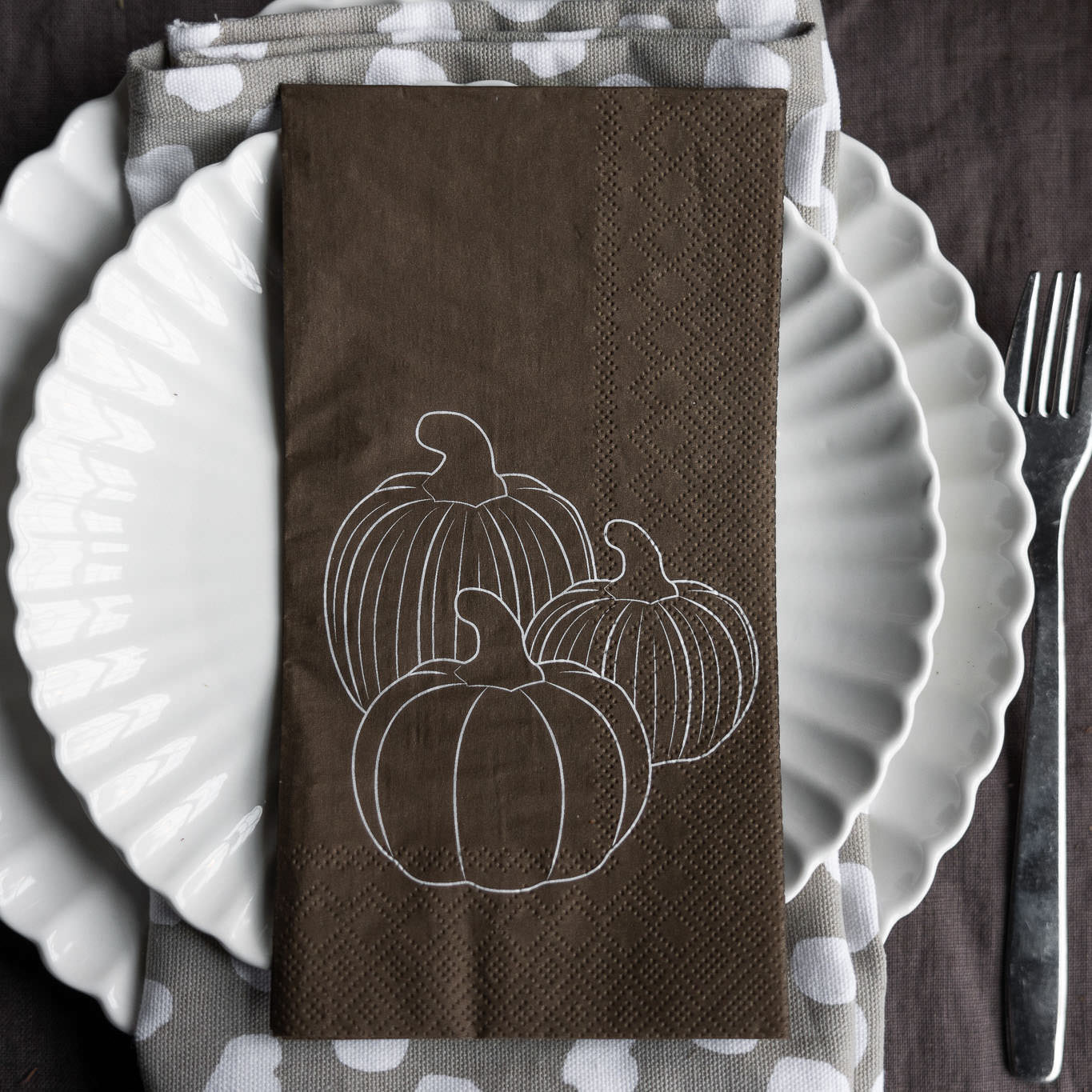 Servietten Pumpor - braun