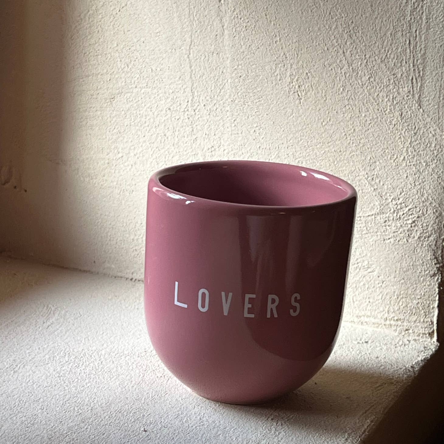 Becher LOVERS- rosa