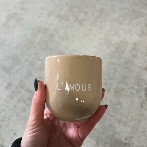 Becher L'AMOUR - beige