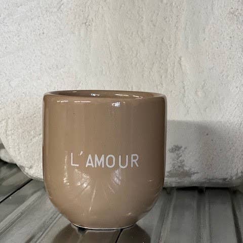 Becher L'AMOUR - beige