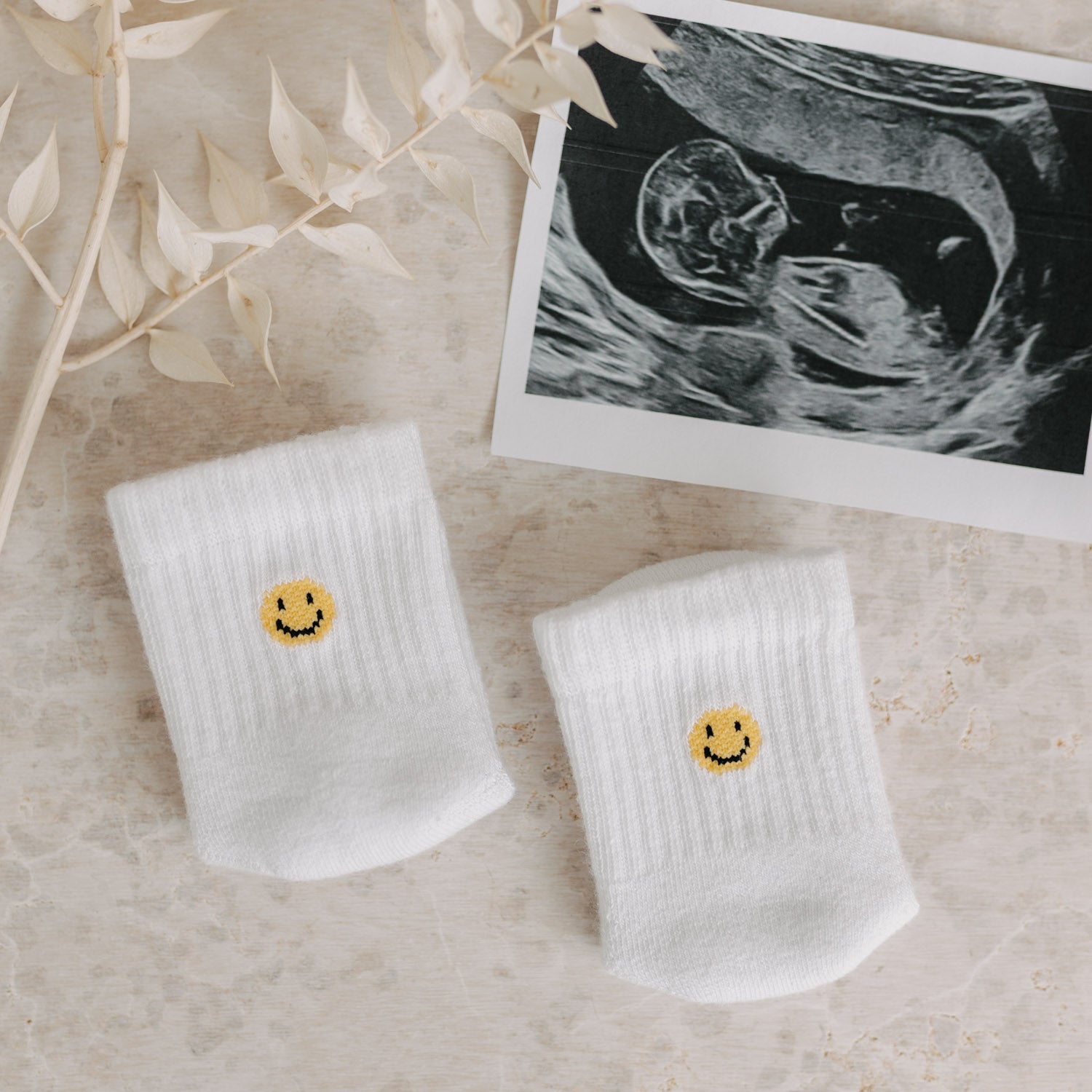 Babysocken Smiley