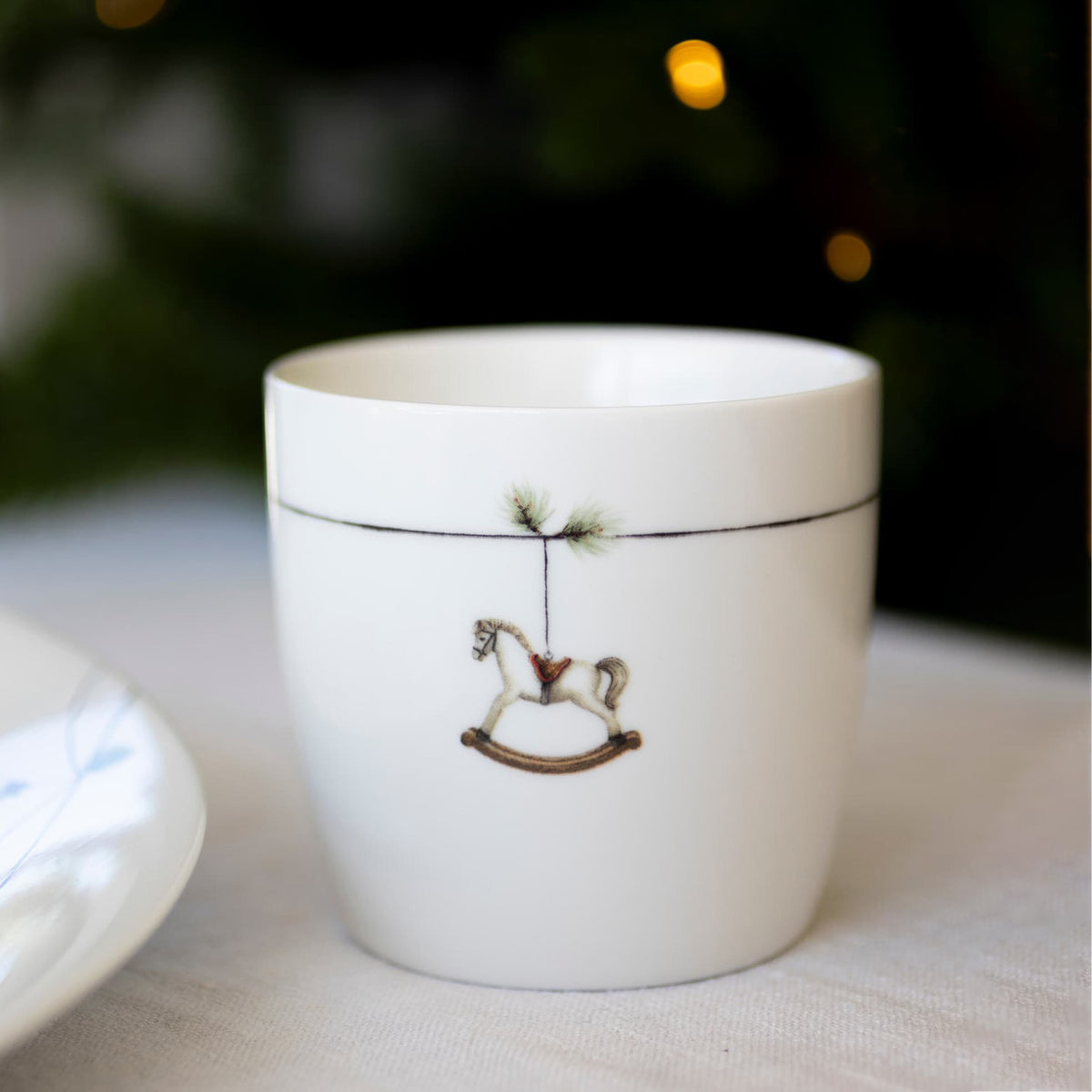 Sögne Weihnachtstasse - Schaukelpferd