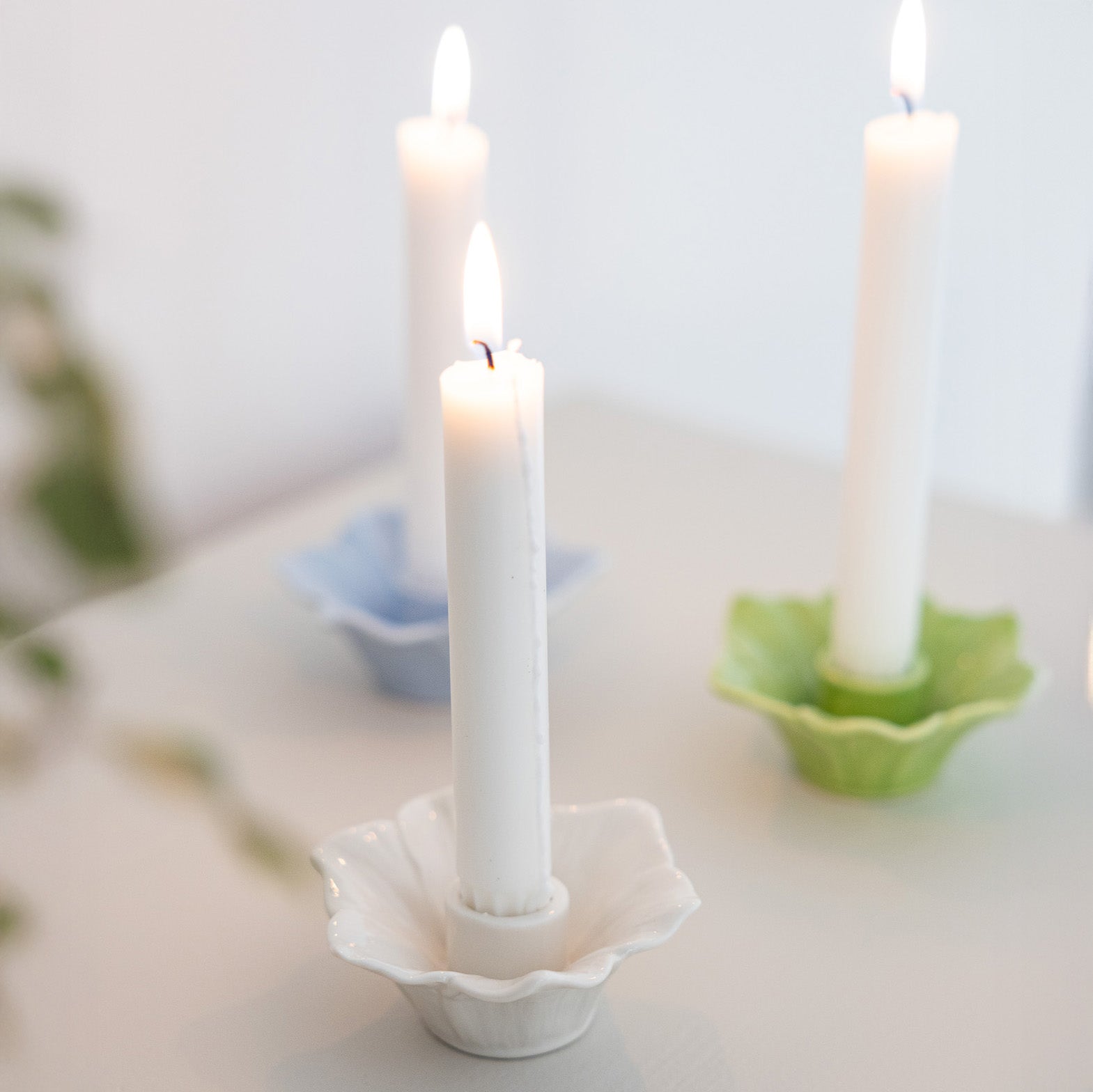 Kerzenhalter Spira - weiß