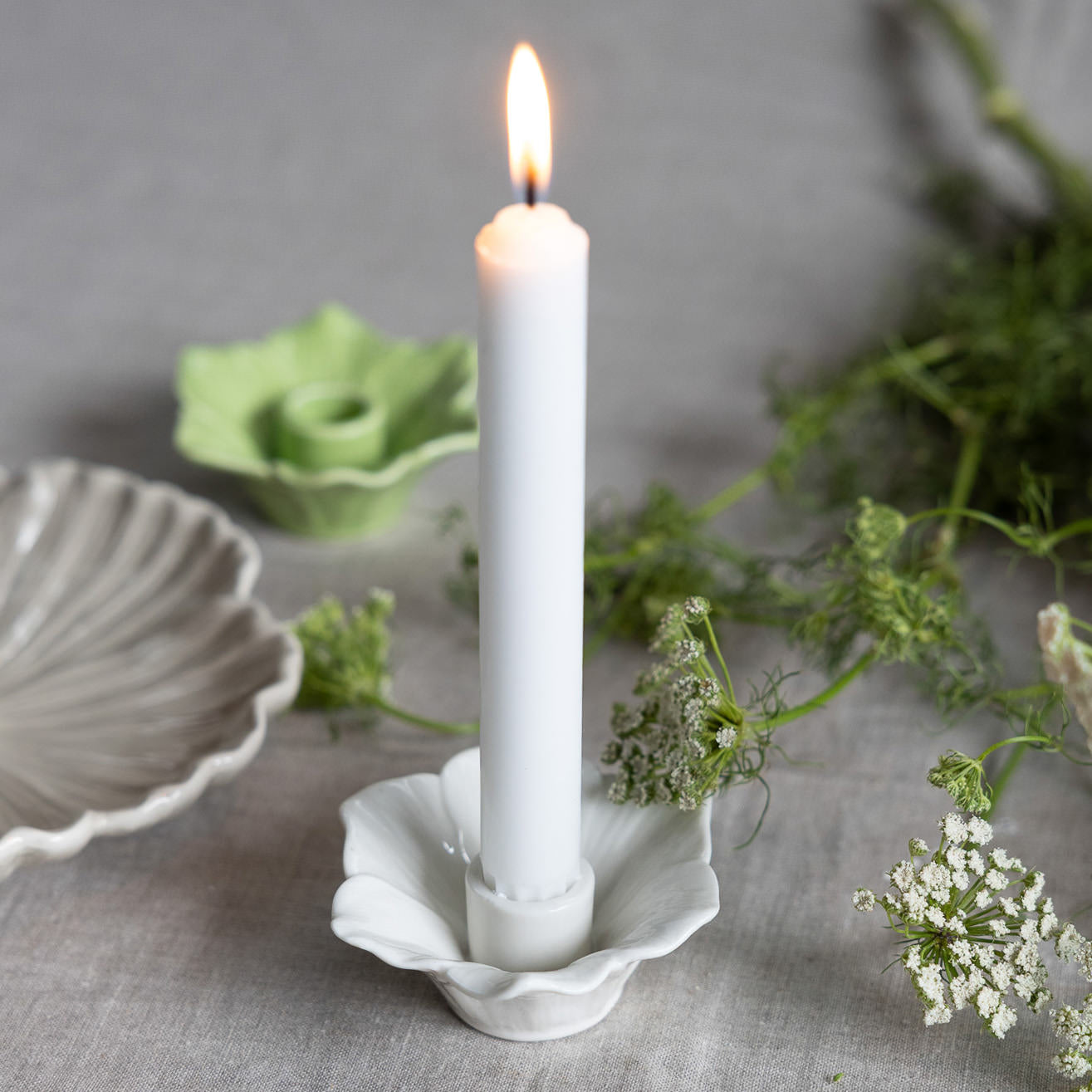 Kerzenhalter Spira - weiß