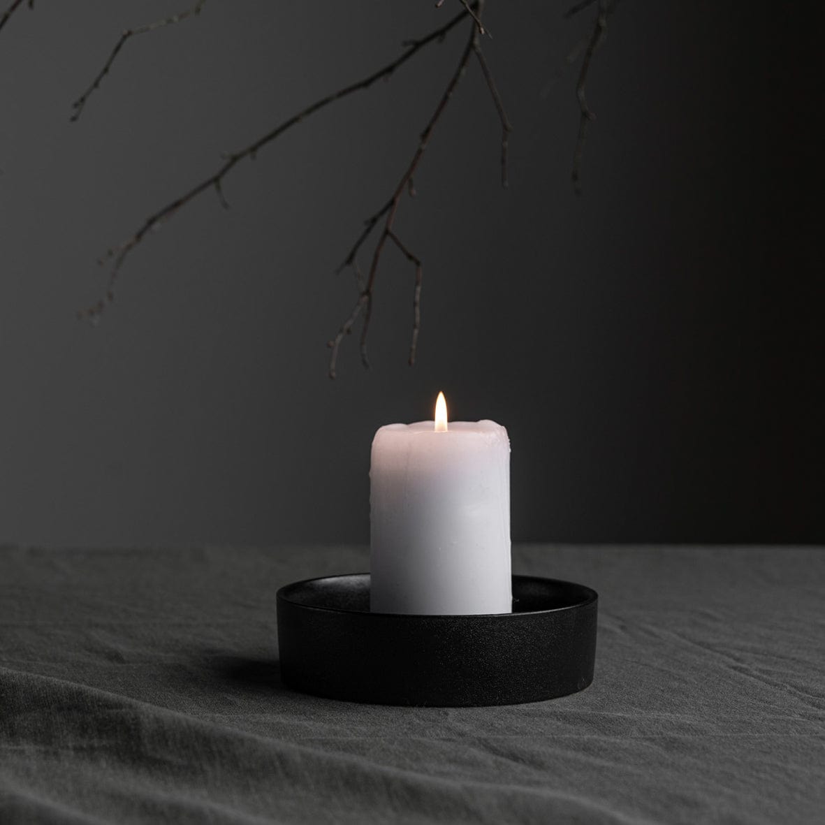 Storm Kerzenschale - schwarz