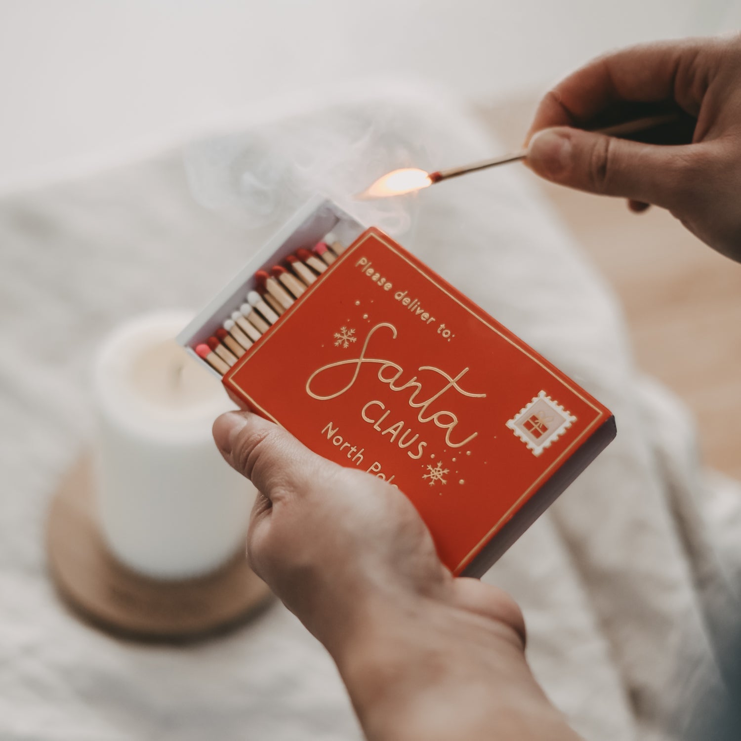 Streichölzer Santa Claus