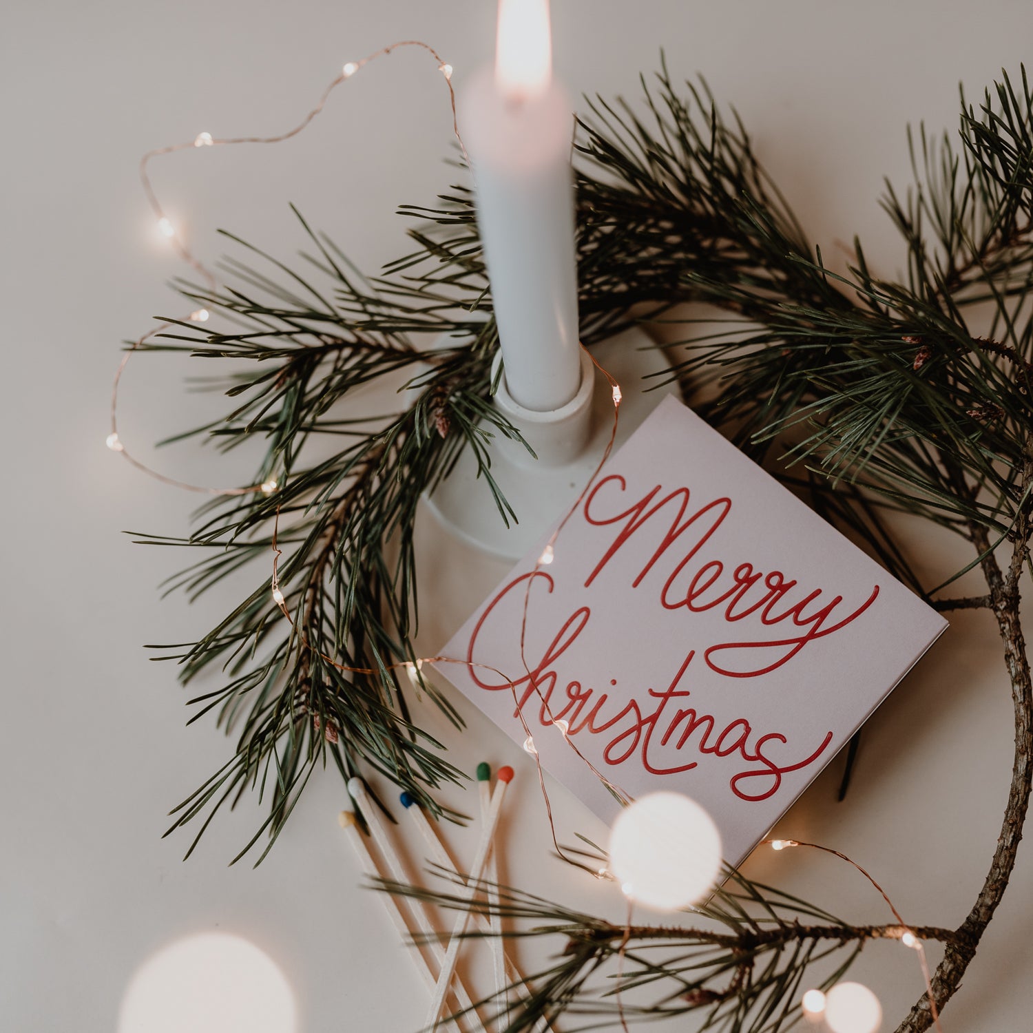 Streichhölzer Merry Christmas