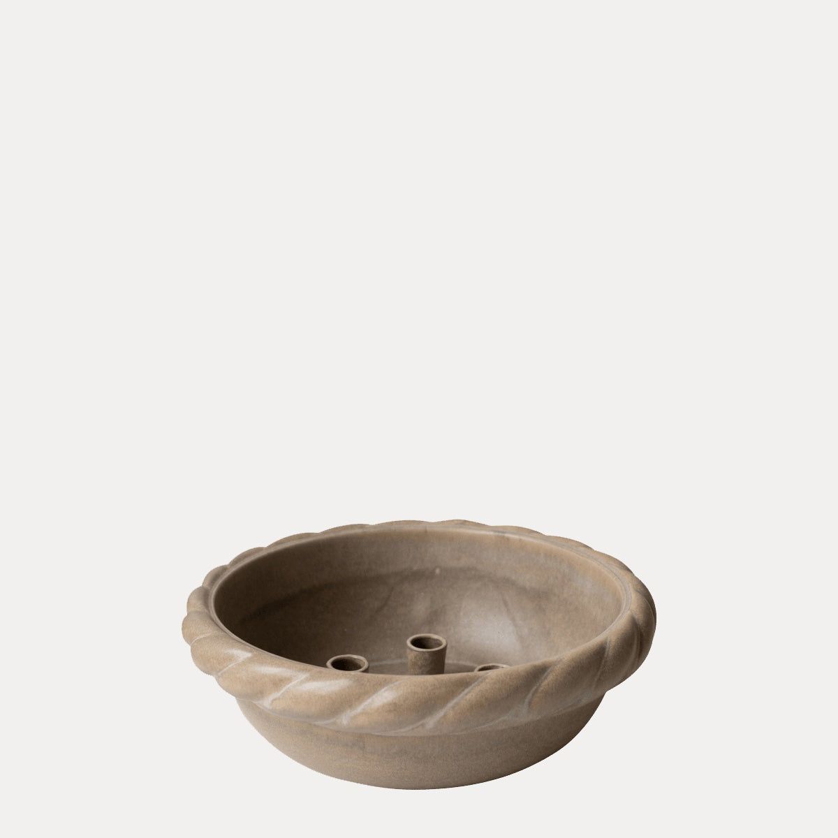 Kerzenhalter Twine Plate - beige