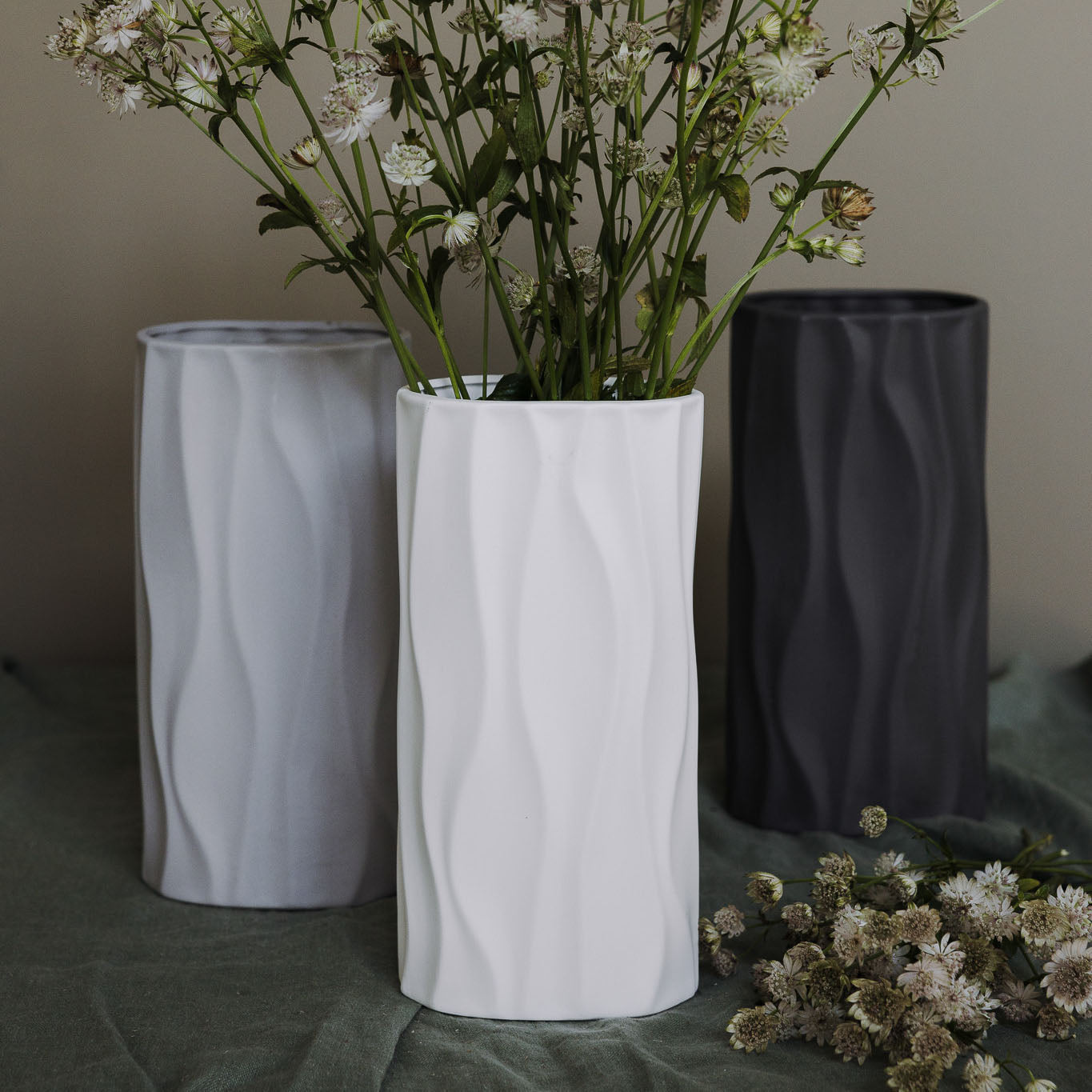 Vase Enviken - weiß