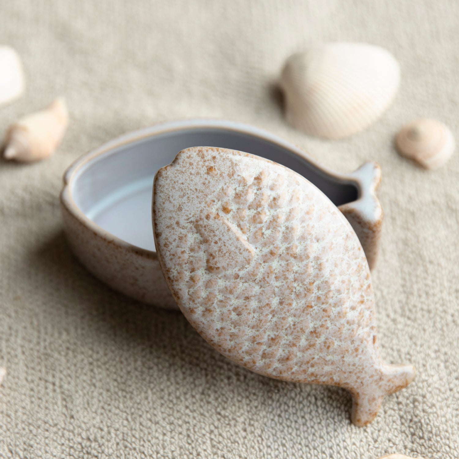 Aufbewahrungsdose Galia Fisch - natur