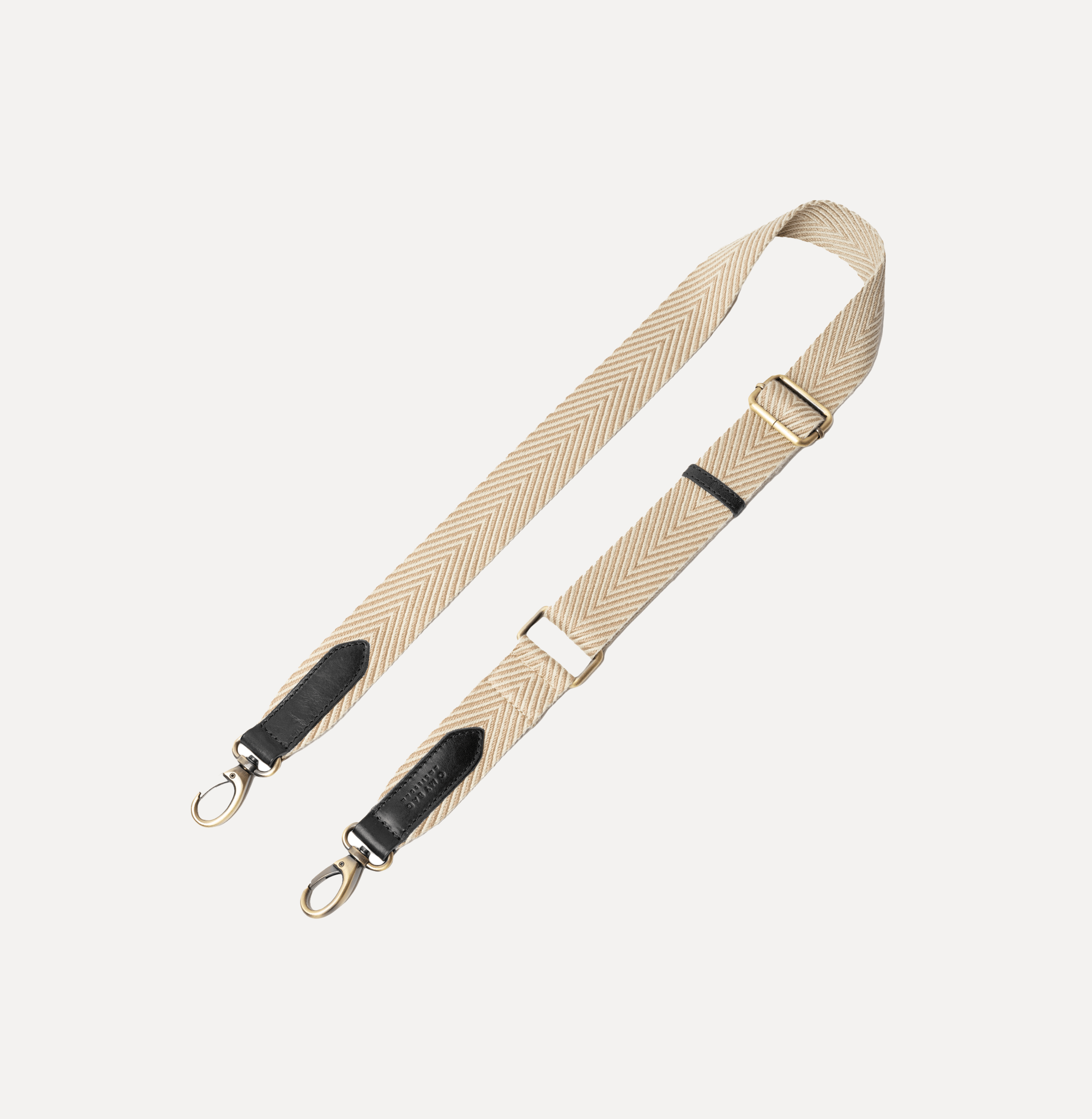 Taschengurt Webbing Sand - Schwarz