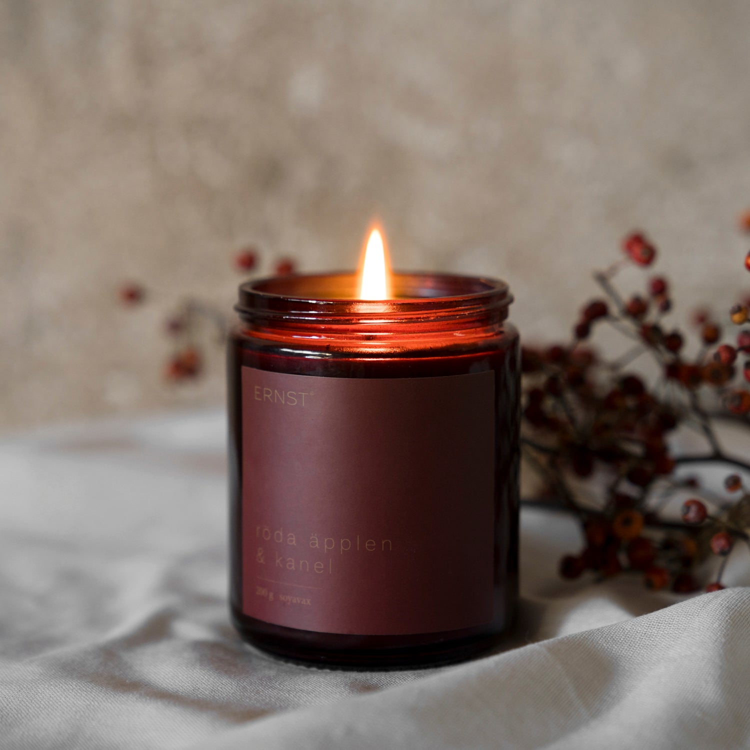 Duftkerze Röda Äpplen & Kanel - Roter Apfel & Zimt
