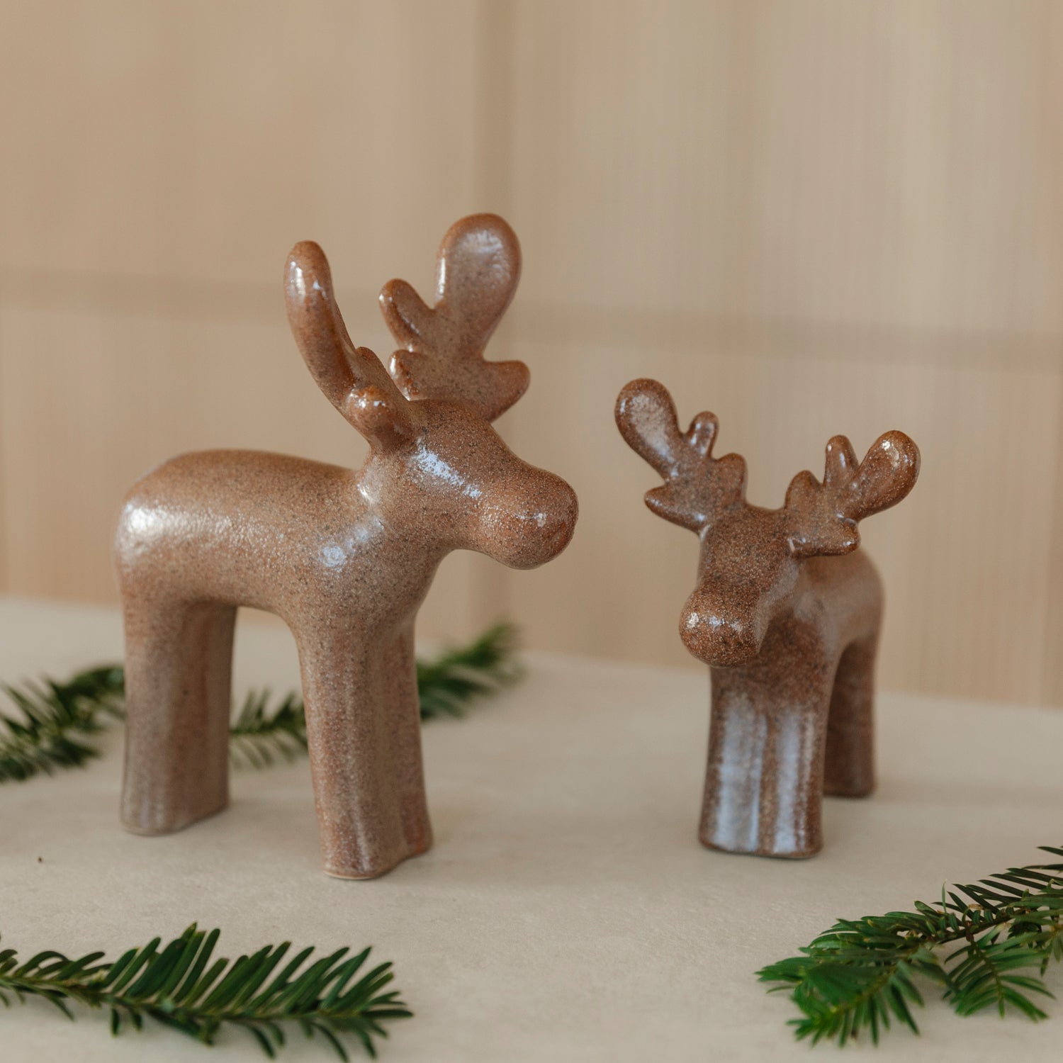 Dekofigur Rentier Malte - braun melange