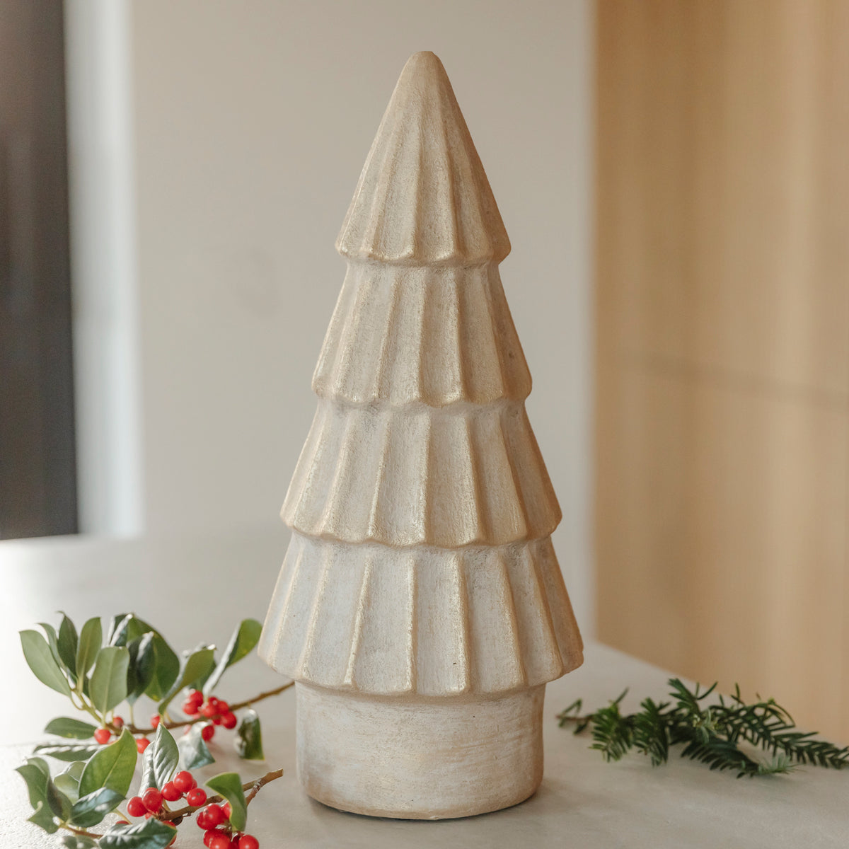 Tannenbaum Aros L - creme gold