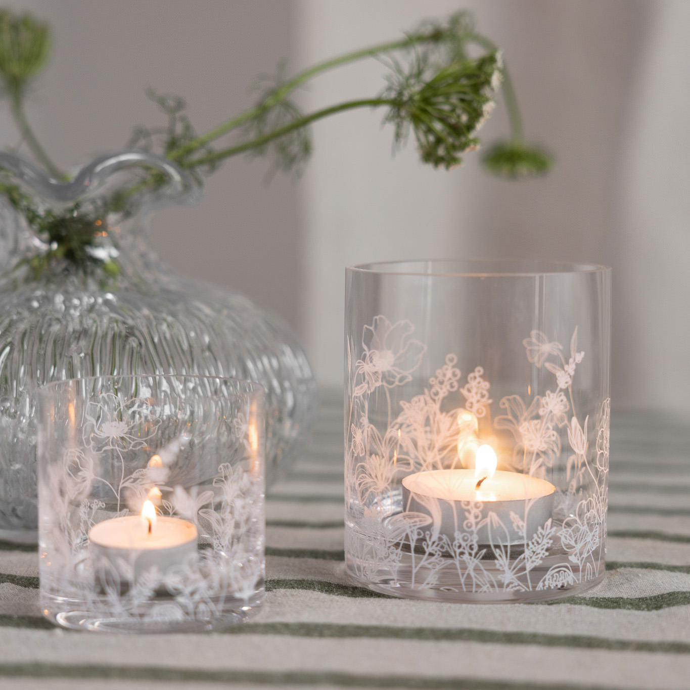 Windlicht Blomsteräng - Glas