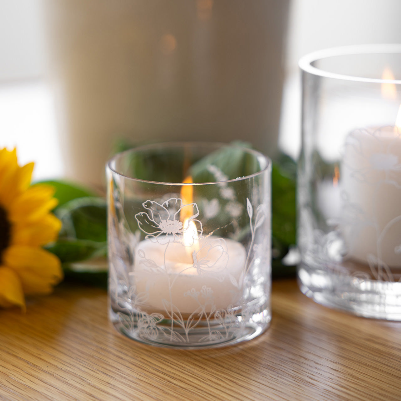 Windlicht Blomsteräng - Glas