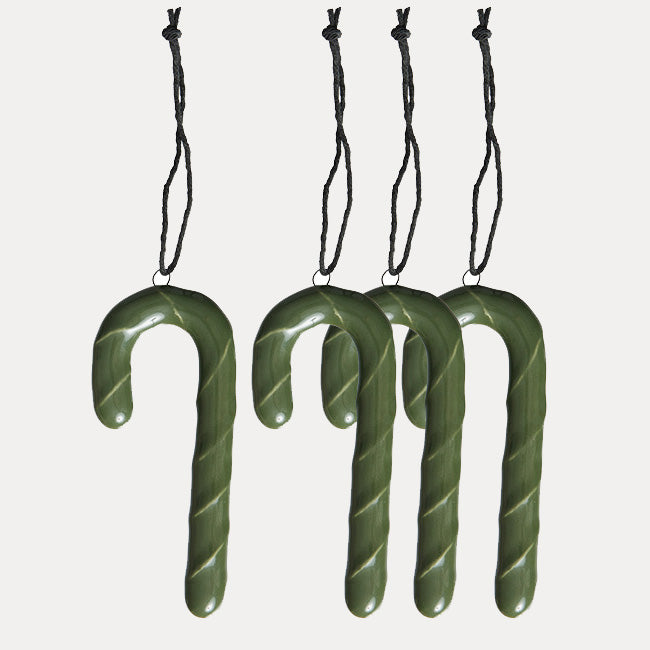Dekoanhänger Zuckerstange - hunting green