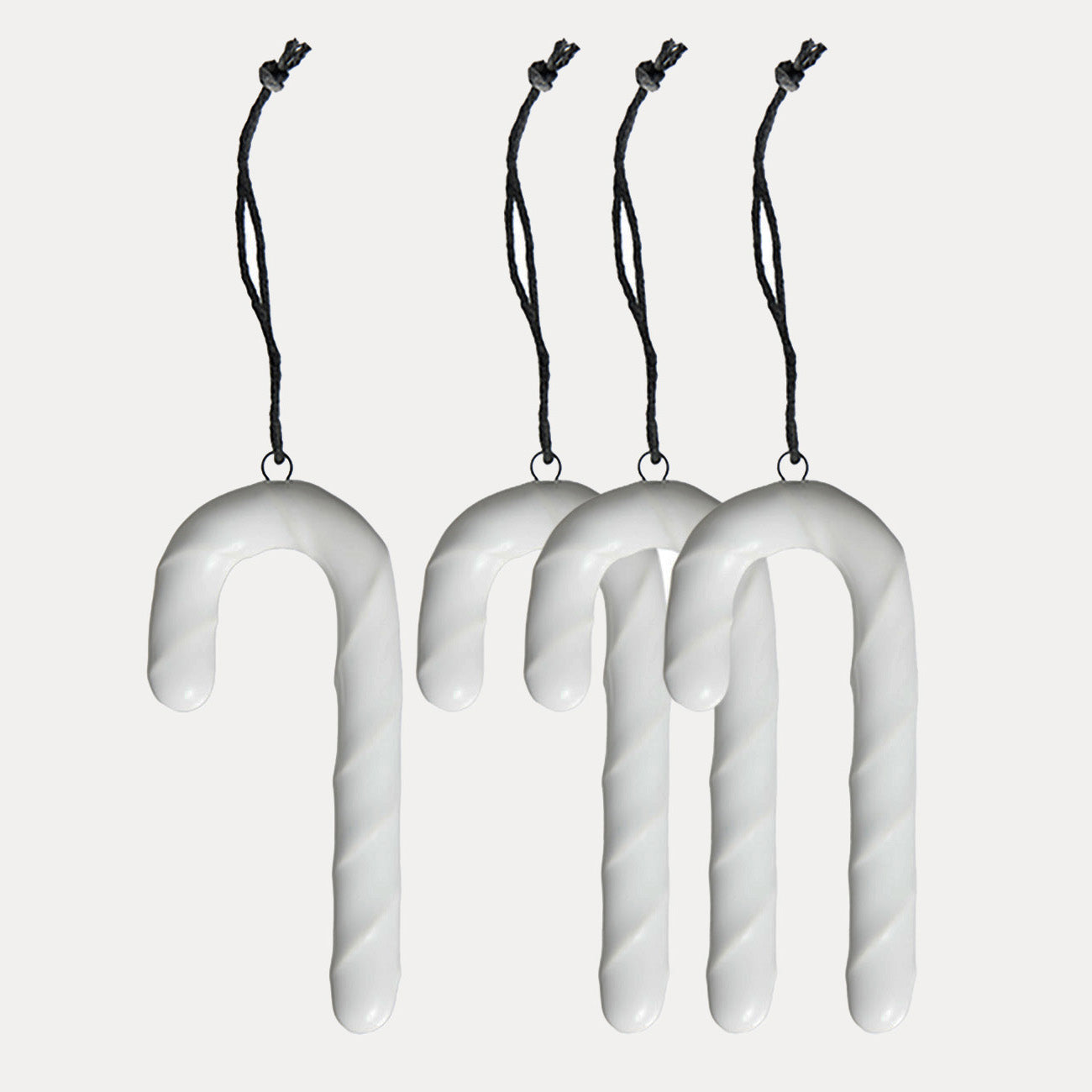 Dekoanhänger Zuckerstange - weiß