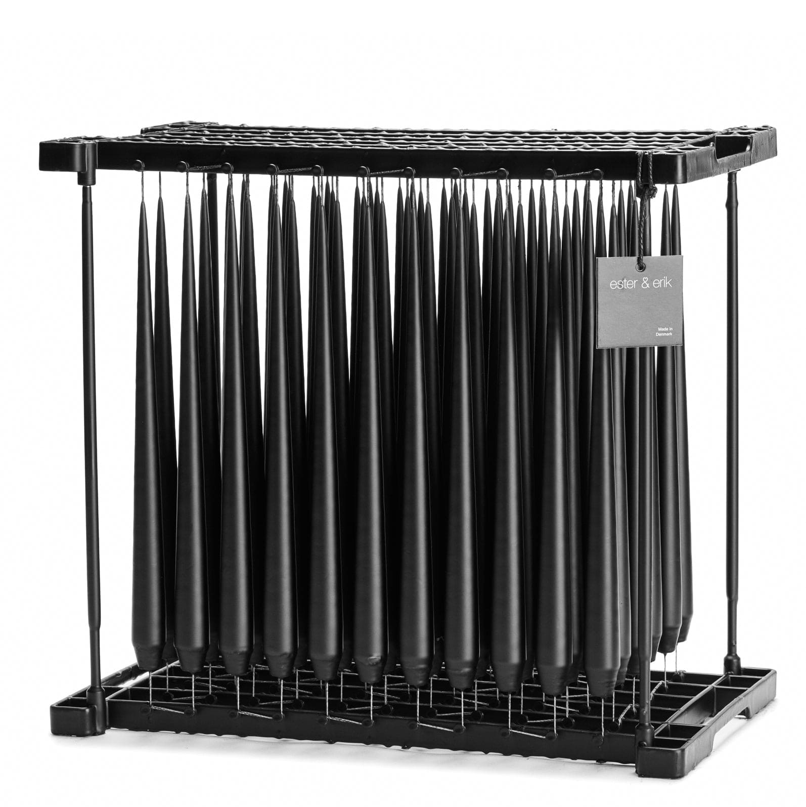 Ester & Erik Stabkerzen 32cm 4er Set - 75 raw black