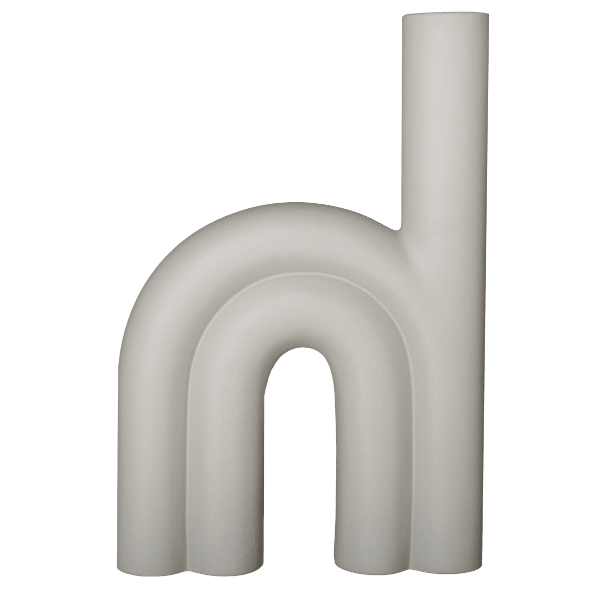 Vase Rope L - sandy mole