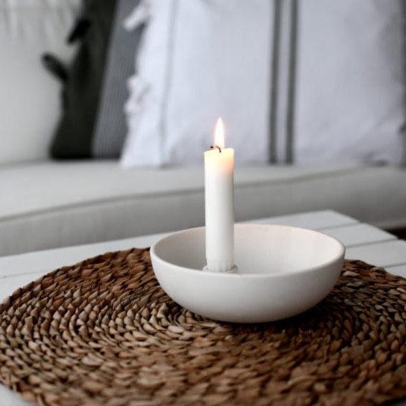 Lidatorp Kerzenhalter weiß Storefactory Kerzenschale Swedisches Design Skandi Wohnen Scandi Living Lidatorp Kerzenständer