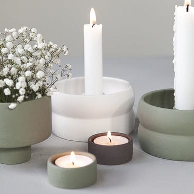 Bolmen mini Kerzenhalter - weiß