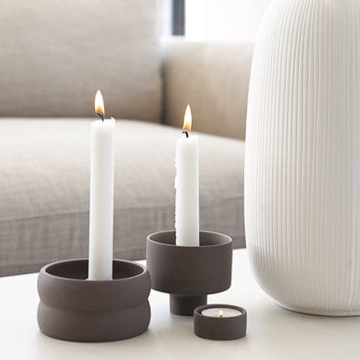 Bolmen mini Kerzenhalter - braun