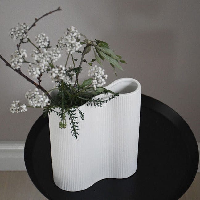 Vase Bunn weiß