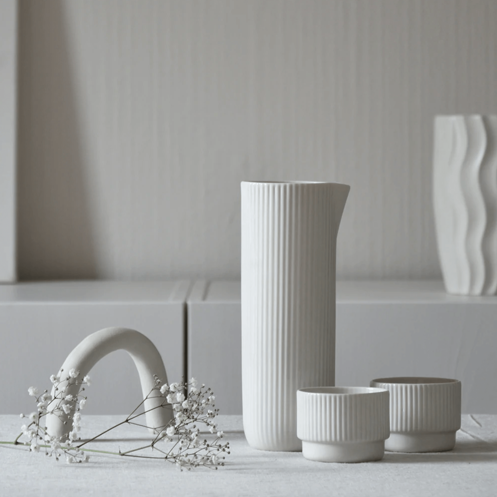 COLUMN Karaffe 750ml - weiß