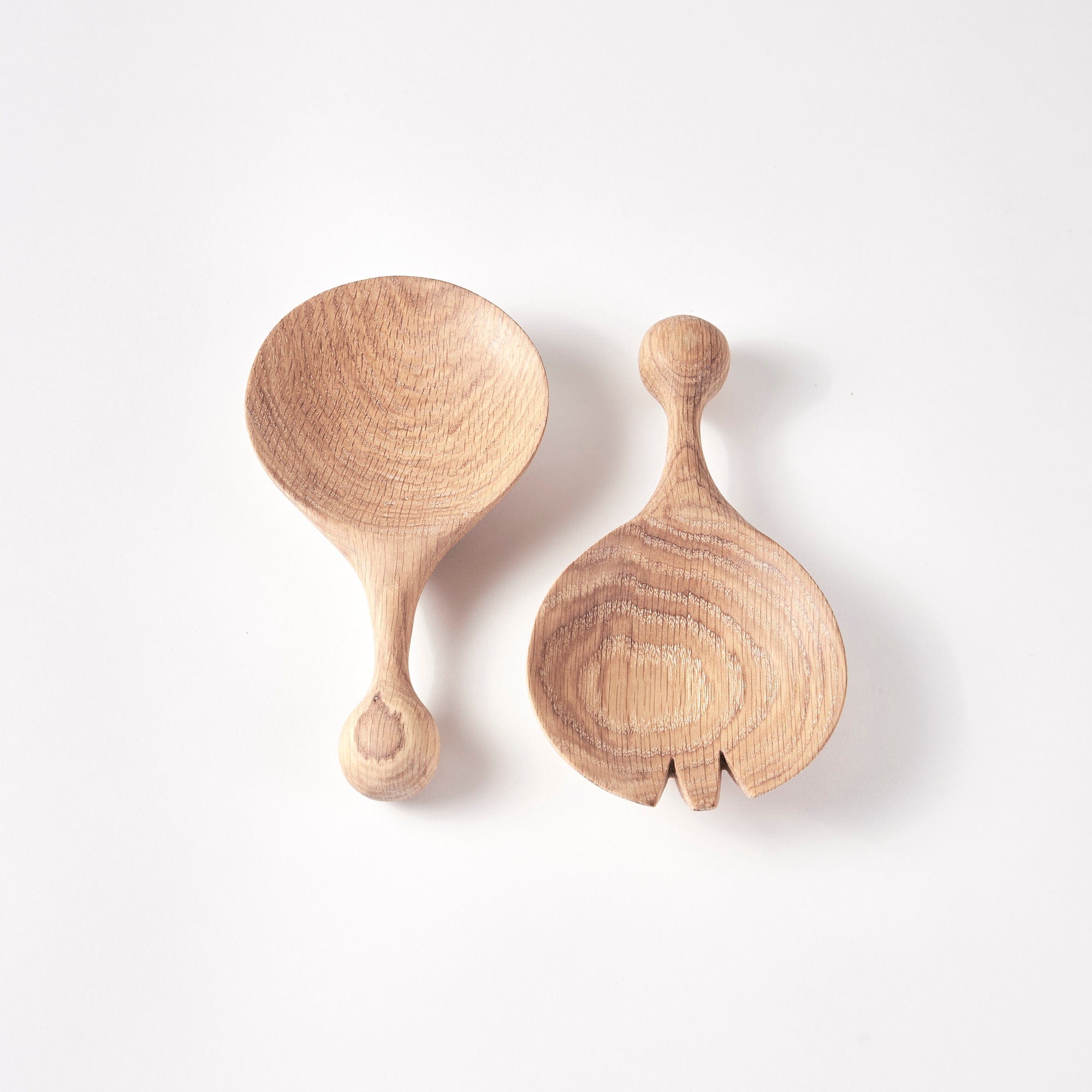 Salatbesteck aus Eiche