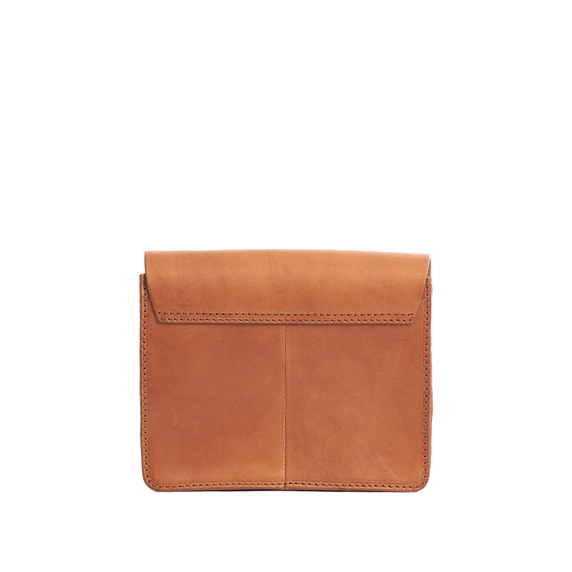 Audrey Mini Tasche - Leder Cognac mit 2 Straps