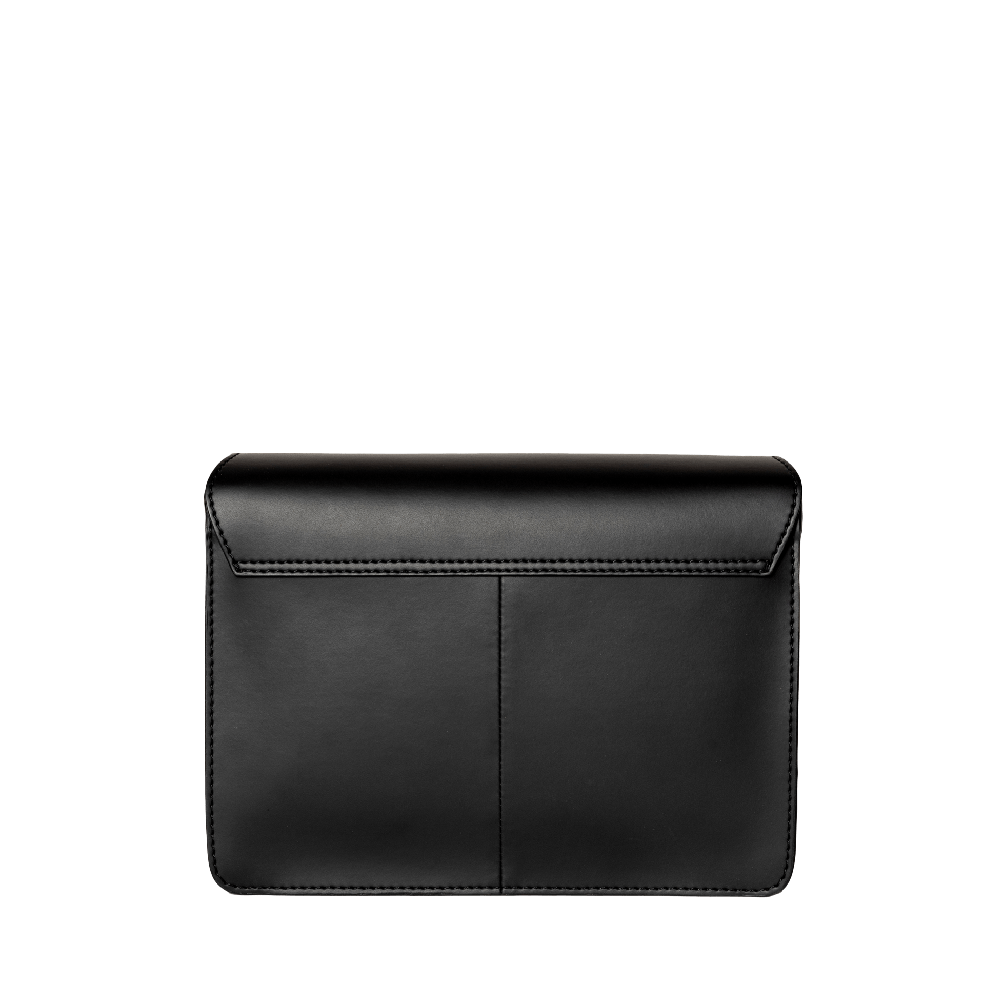 Audrey Tasche - Veganes Apfelleder Schwarz mit 2 Straps