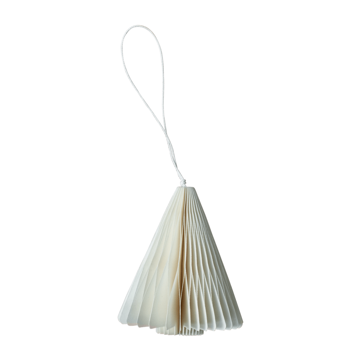 Weihnachtsbaum Papieranhänger - weiß