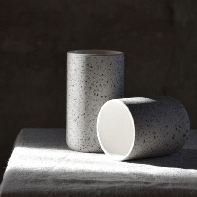 FUNDAMENT Becher 150ml - grau gesprenkelt