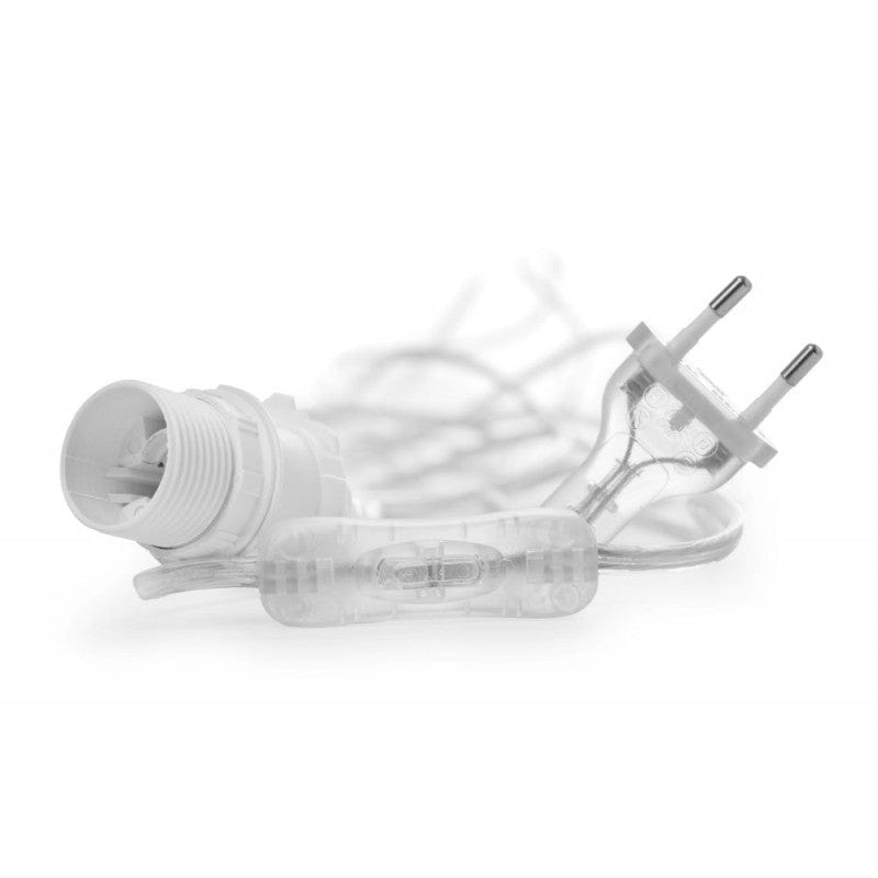 Watt & Veke Kabel & Glühbirne für Sterne 5m weiß / transparent