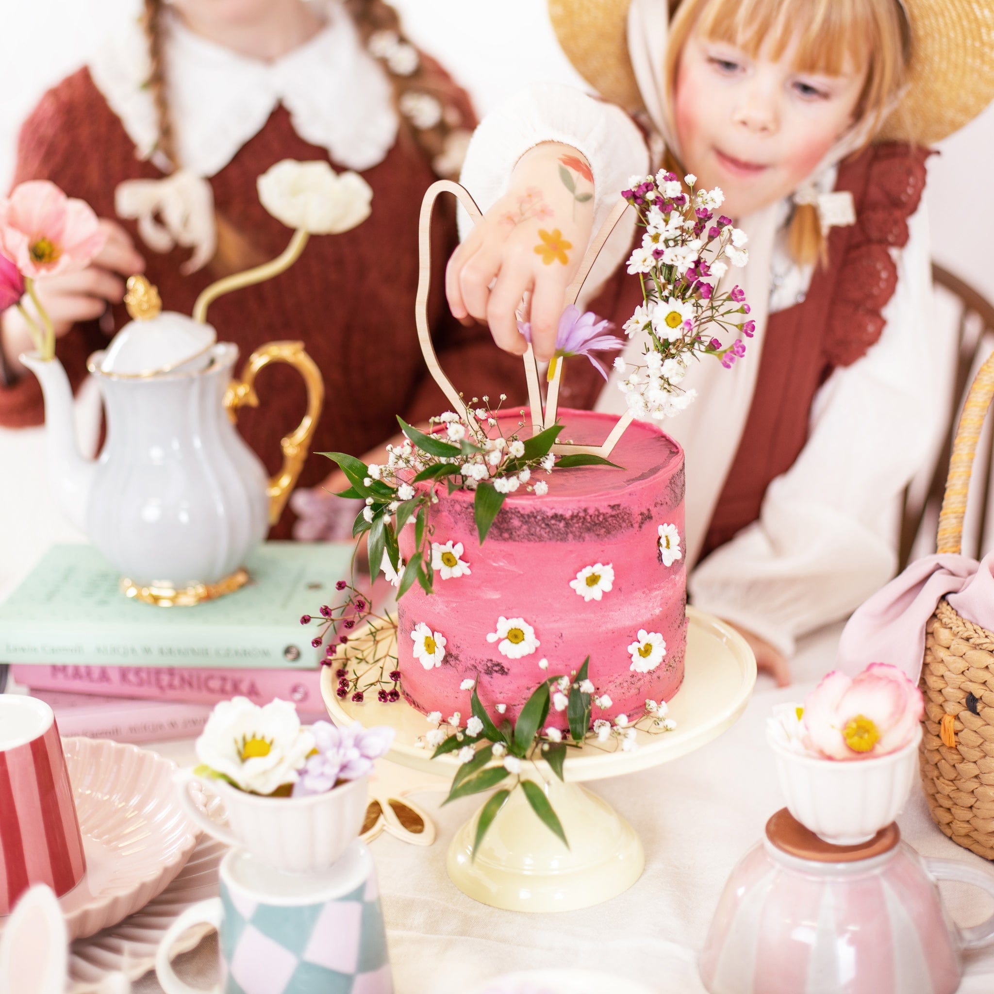 Cake Topper Hase natur