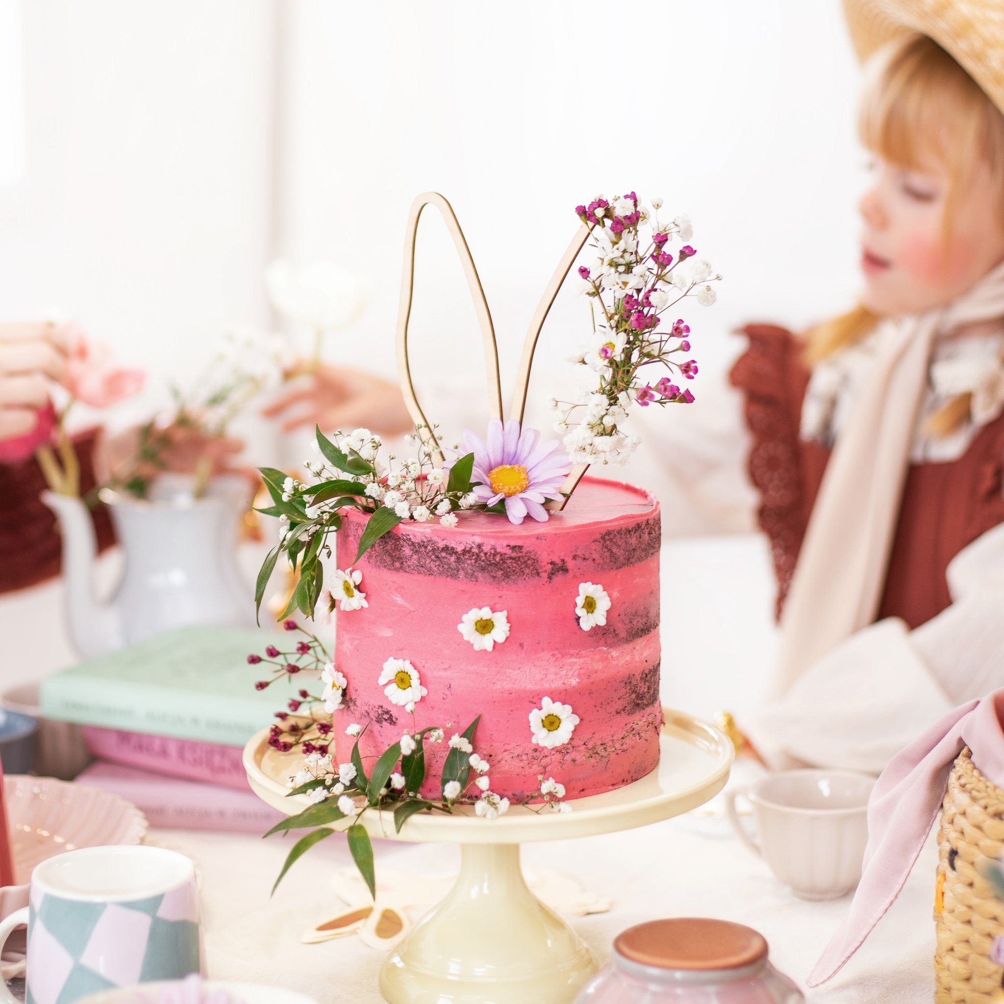 Cake Topper Hase natur