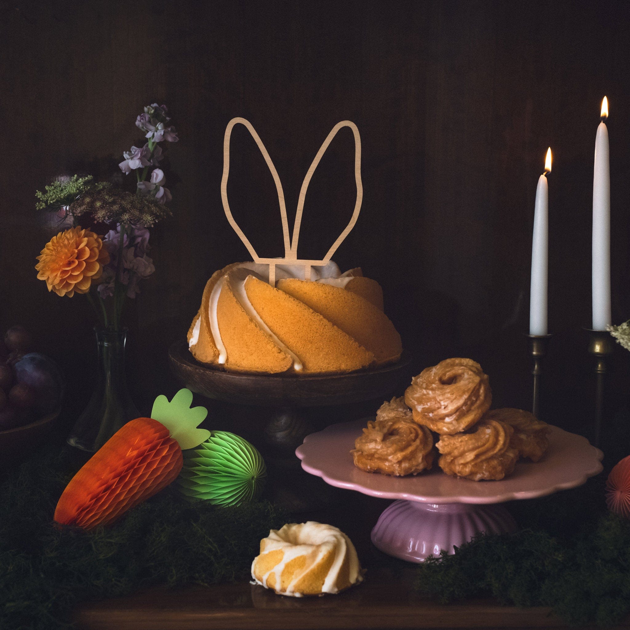Cake Topper Hase natur